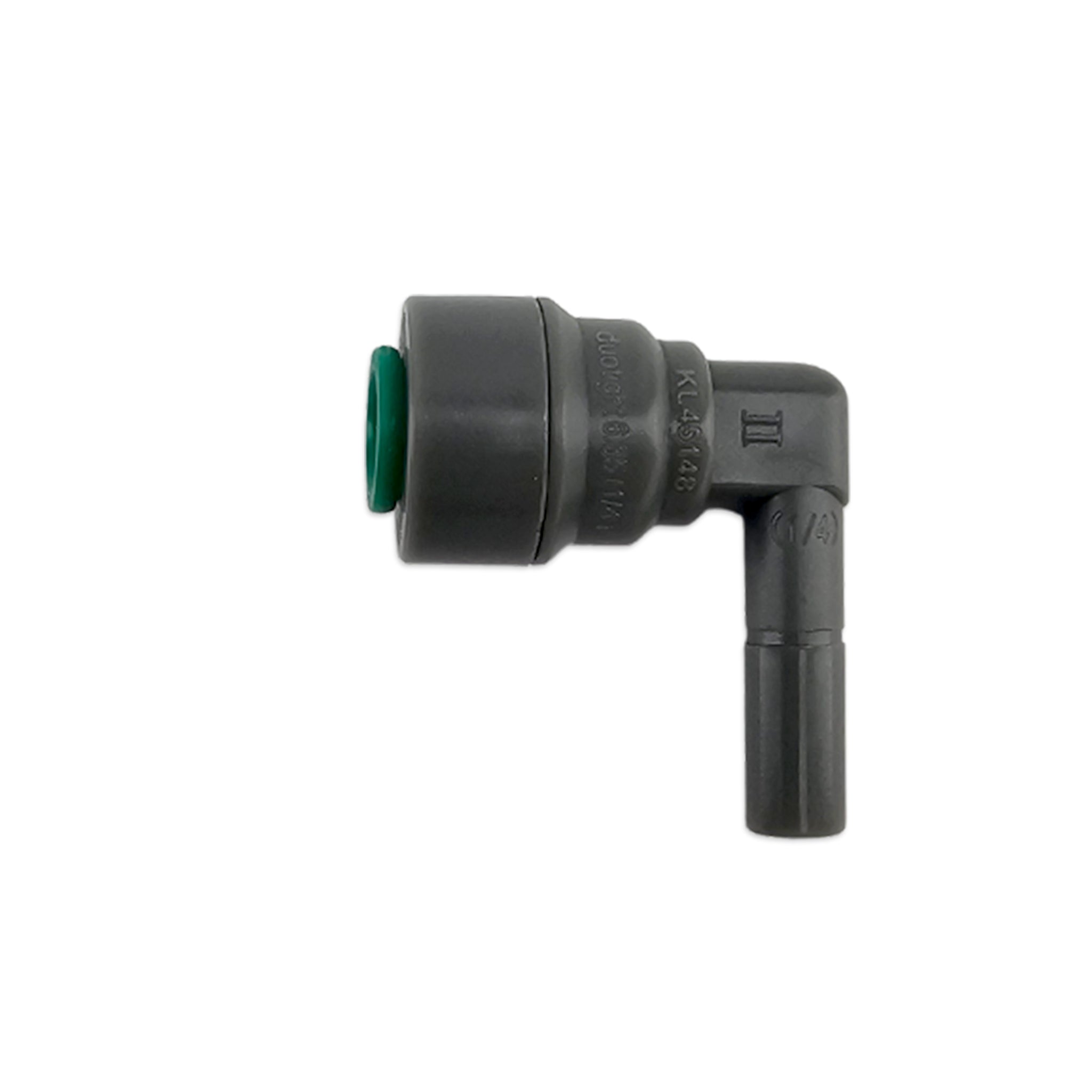 Gen 2 duotight push fitting - 6.35mm (F 1/4'') x 6.35mm (M 1/4'') Male to Female Elbow