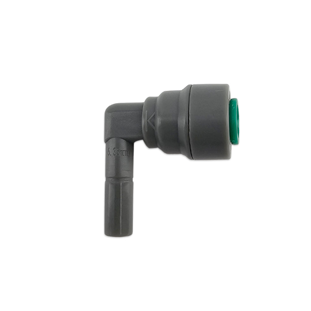Gen 2 duotight 6.35mm push fitting with depth gauge fittings for ease of use and easy seal.