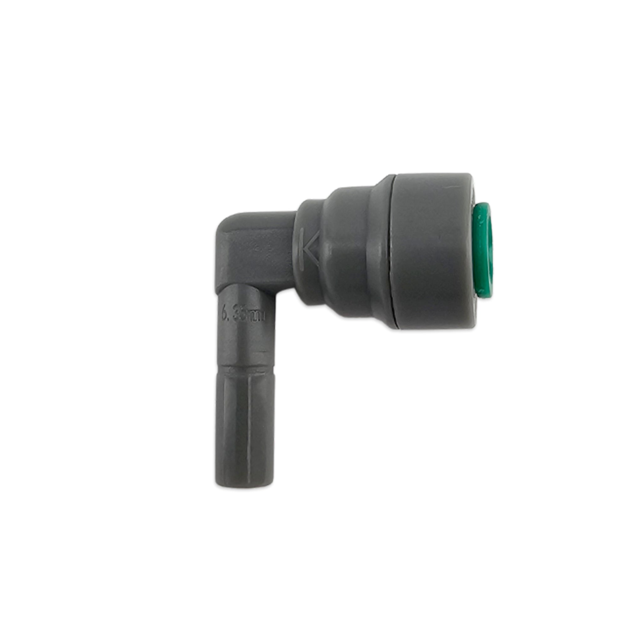 Gen 2 duotight 6.35mm push fitting with depth gauge fittings for ease of use and easy seal.