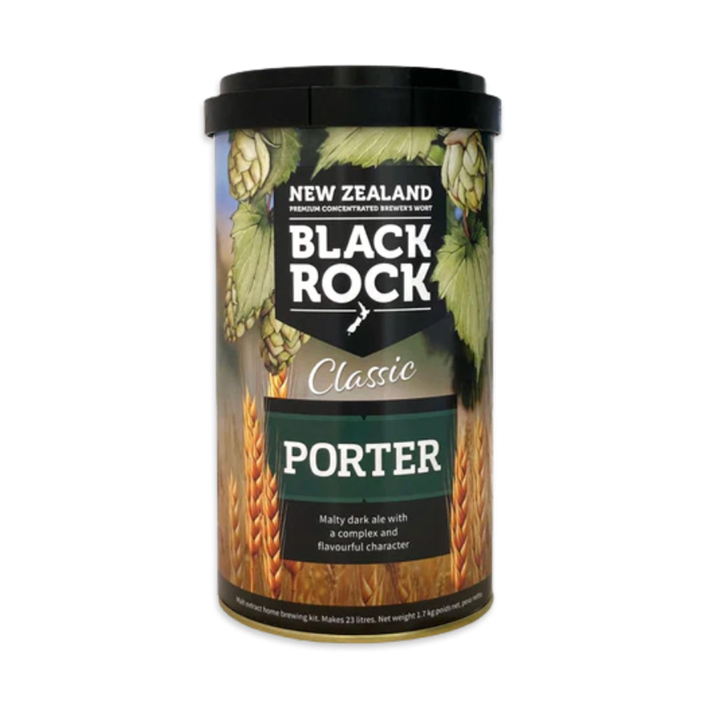 Black Rock Classic Porter. Make 23L of dark malty porter perfect for a cold winter's night.