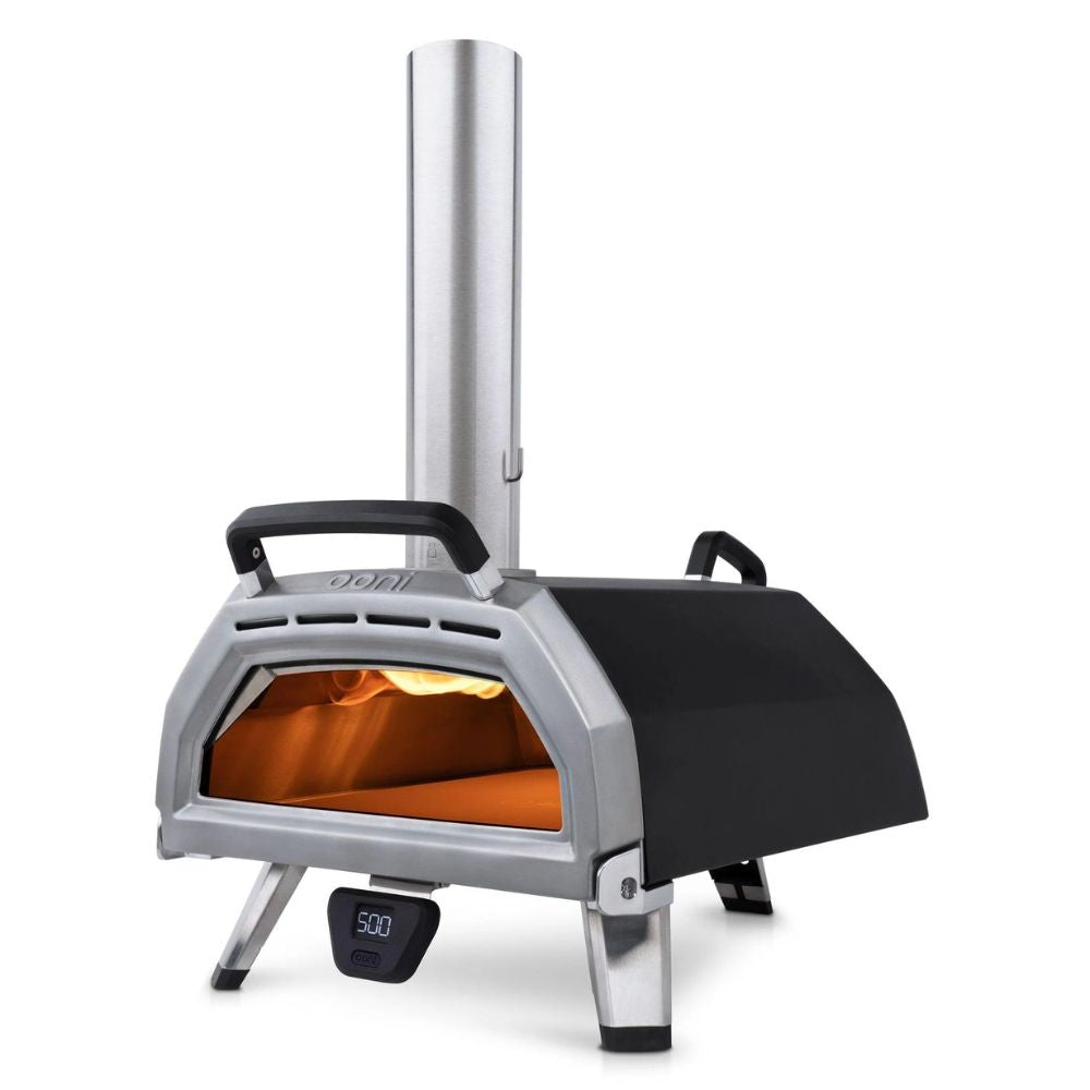 Ooni Karu 16 Portable Multi-Fuel Outdoor Pizza Oven 16 inch cooking area and reaches 500C in 15 minutes.