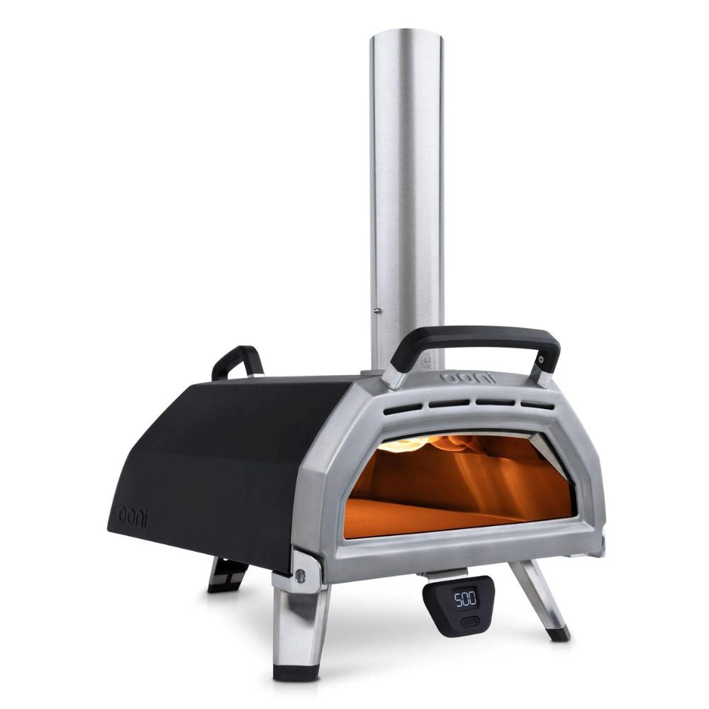 Ooni Karu 16 Portable Multi-Fuel Outdoor Pizza Oven 16 inch cooking area and reaches 500C in 15 minutes.