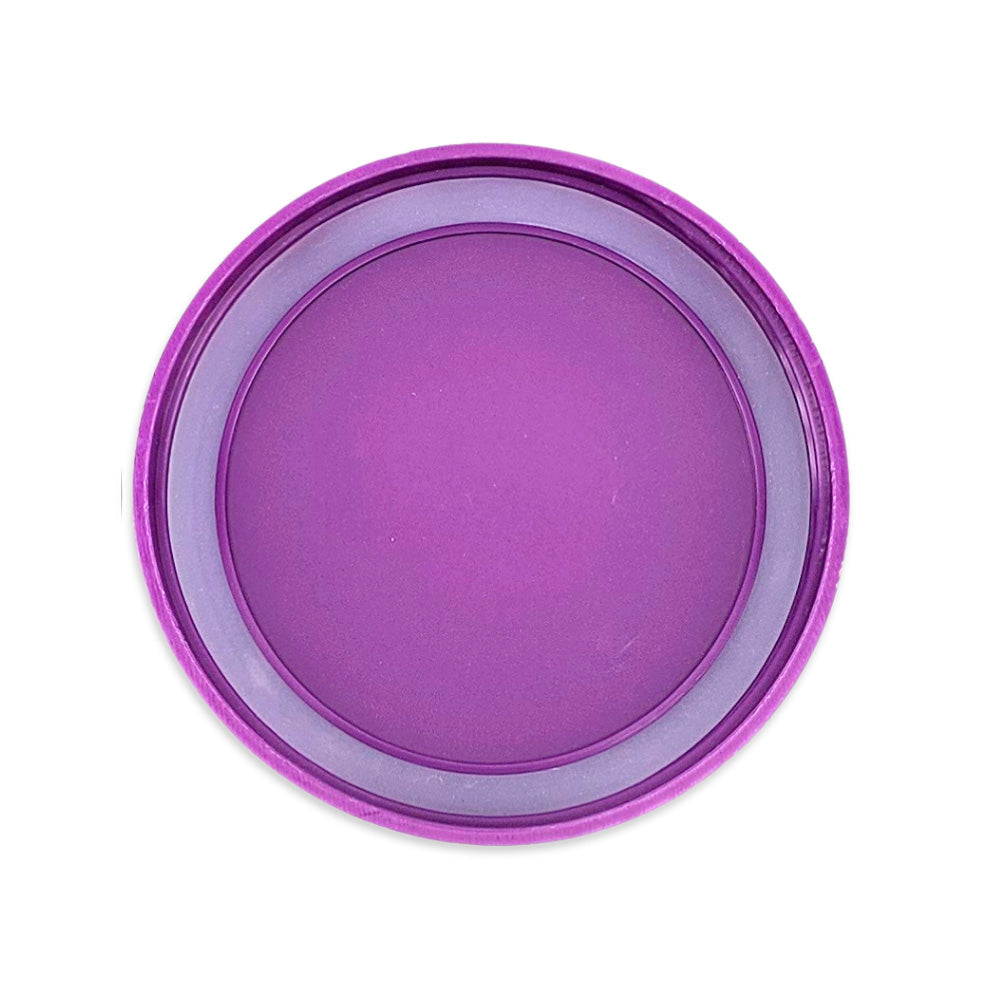 Purple Haul Wide Mouth Leakproof Lids feature a 1-piece, screw-on design that is leak-proof, airtight, freezer-safe and top rack dishwasher-safe.