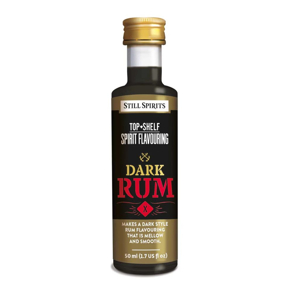 Still Spirits Top Shelf 50ml spirit flavouring - Makes 2.25L of dark rum spirit.