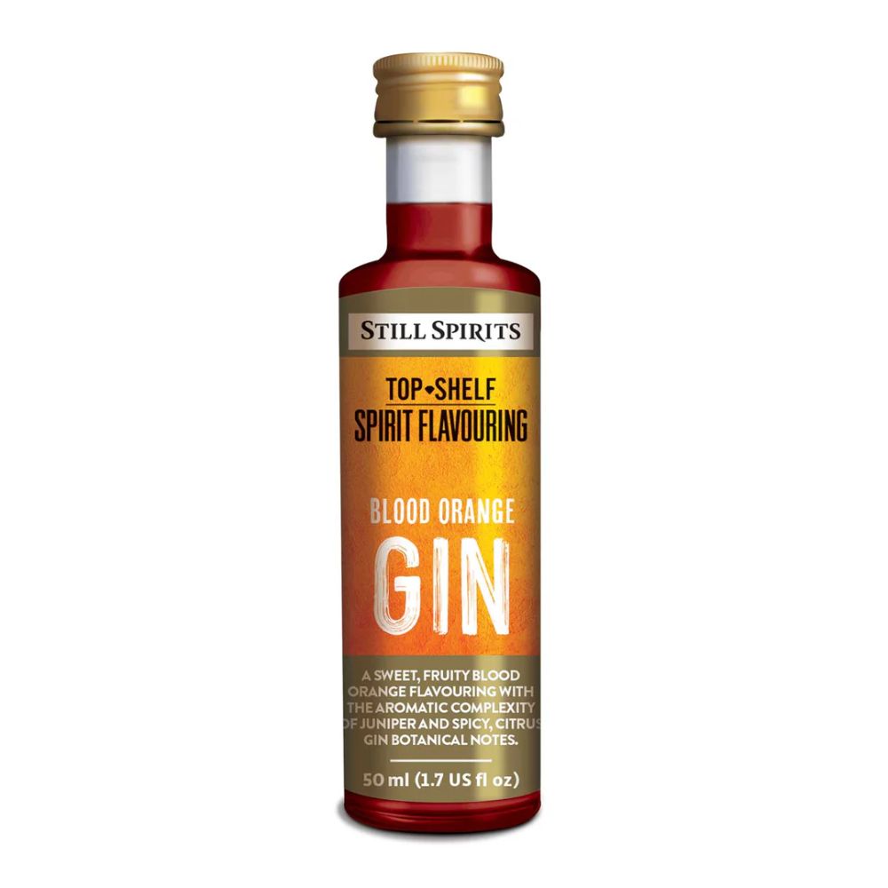Still Spirits Top Shelf 50ml spirit flavouring - Makes 2.25L of blood orange style gin spirit.