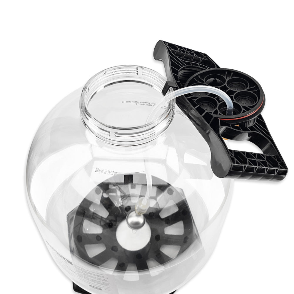 Hangable Easy-Grip threaded lid ring on lip of FermZilla.