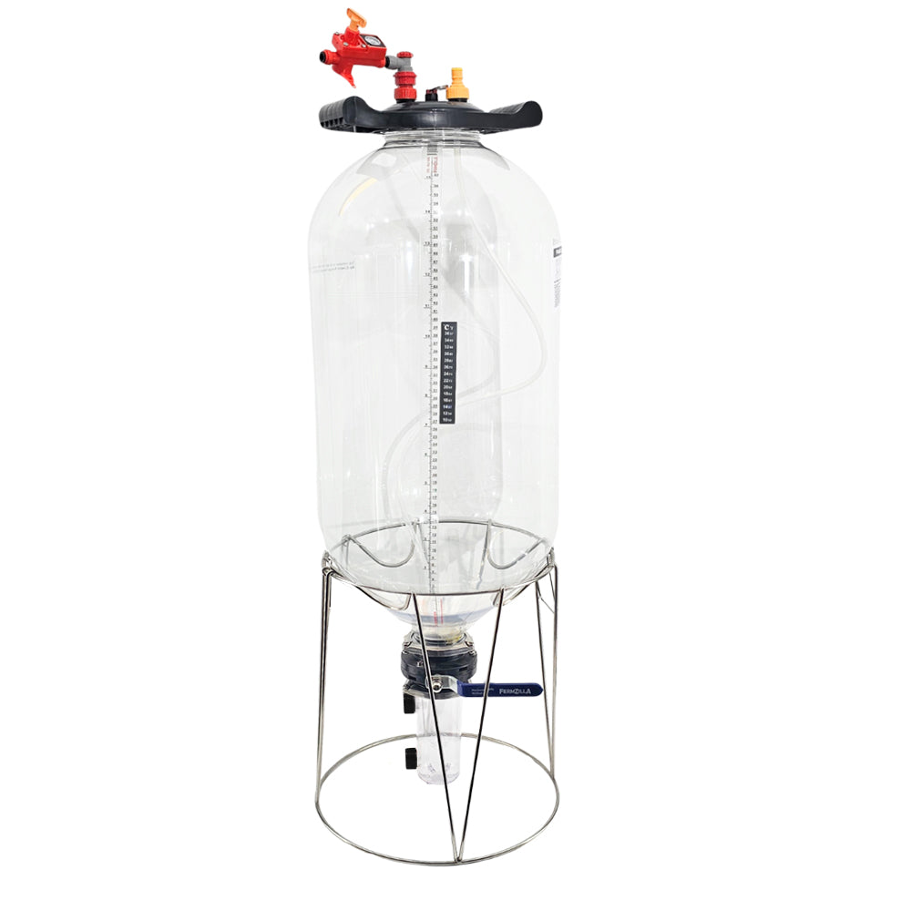 FermZilla 55L Tri-Conical Easy-Grip handle model.