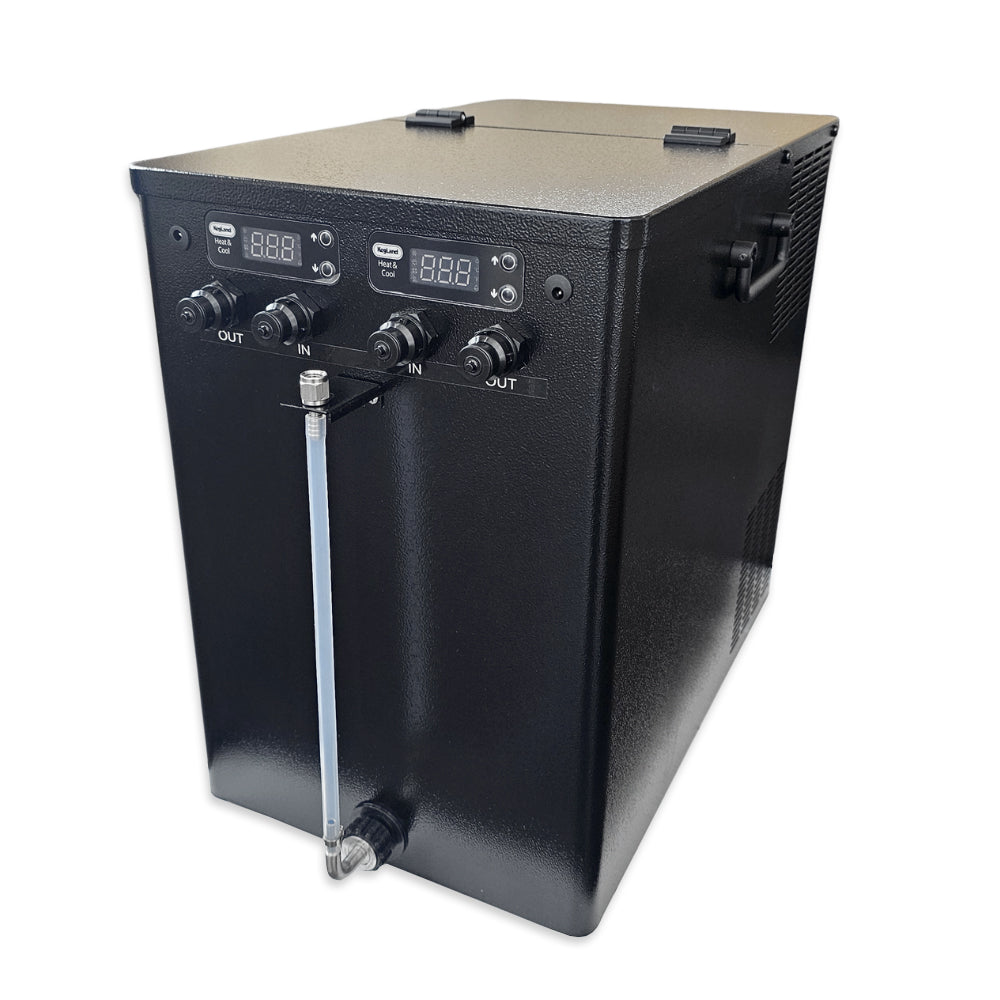 The Icemaster G20 is an efficient glycol chiller that has fantastic cooling performance. It's compact, quiet and ideal for a domestic environment.