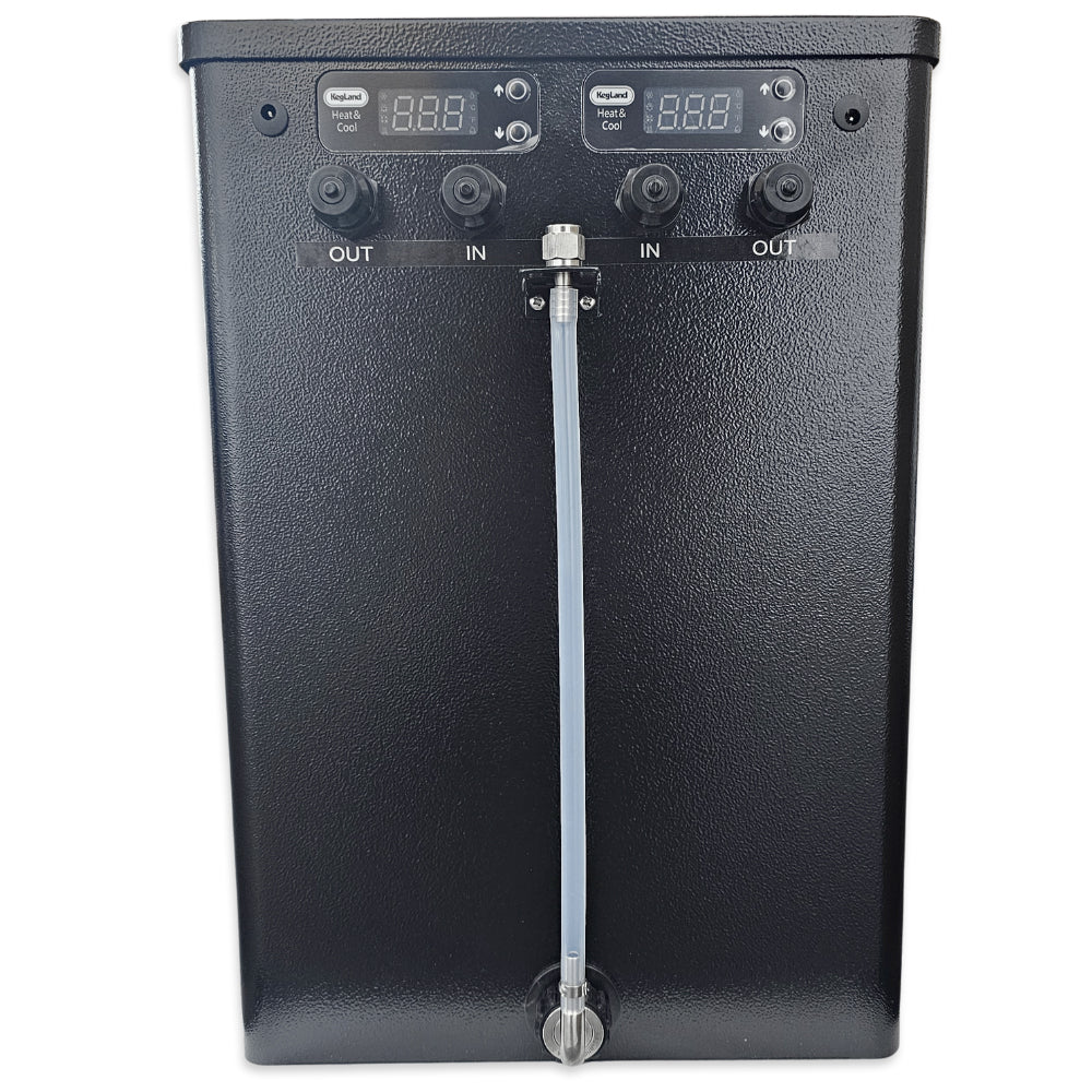 It is powerful enough to chill well-insulated fermenters up to 200L in size or multiple smaller fermenters.