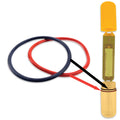  This set features a Silicone Brown O-Ring and EPDM Black O-Ring. This particular material combination aids in sealing and permeability. 