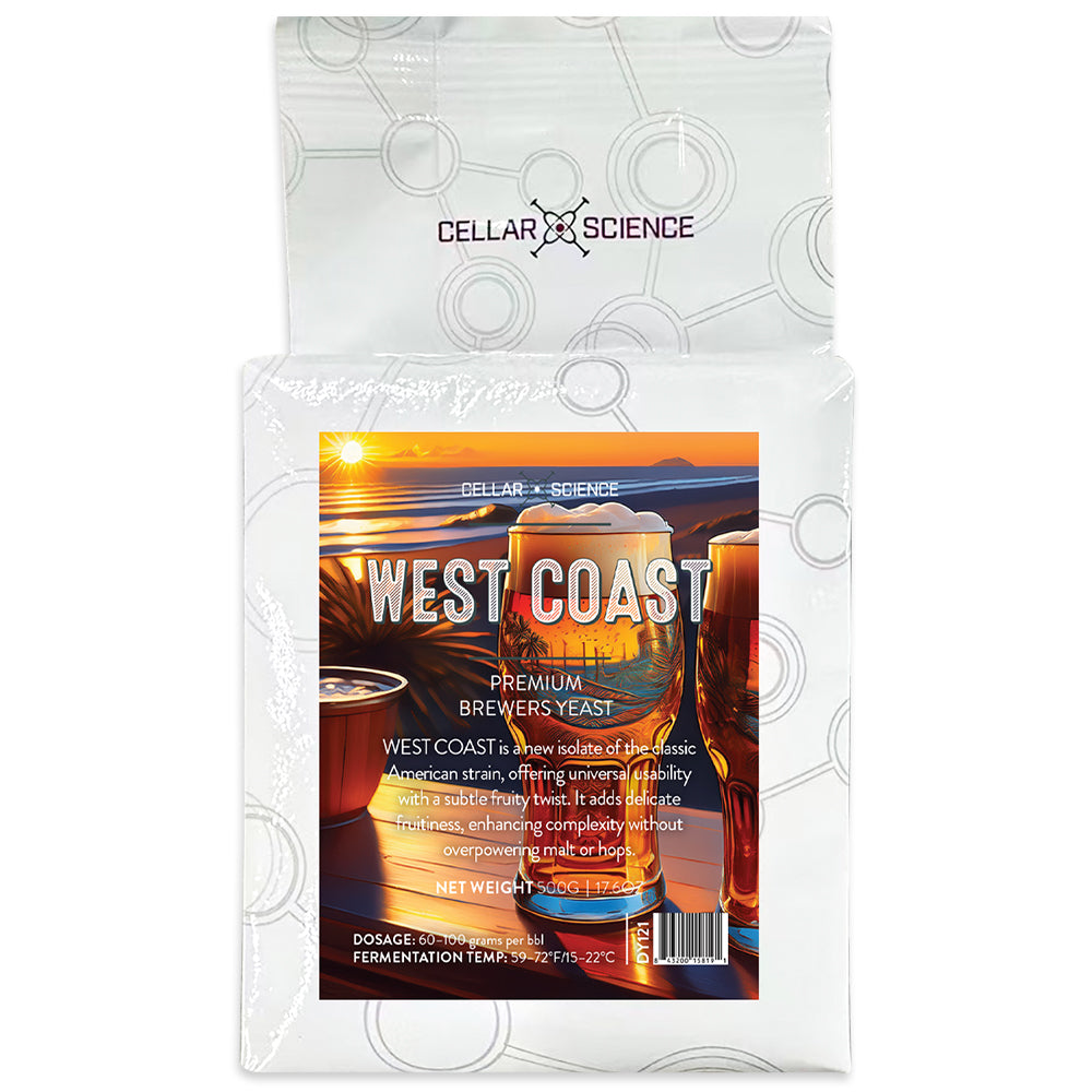 Delivers the same clean, dependable performance as CALI, with just a trace of fruit character that lends a quiet depth to the final beer. 