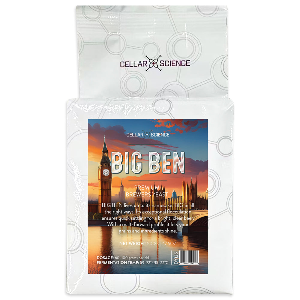 Just like its iconic namesake, is big in all the right ways. Known for its exceptional flocculation, this yeast settles quickly, leaving your beer extra bright.