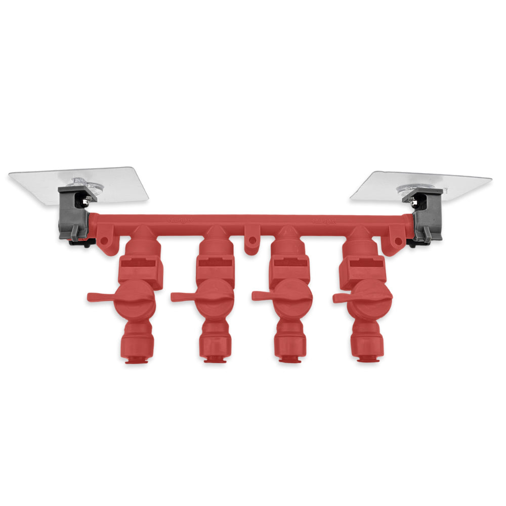 Made exclusively for the duotight manifolds and gen 3.0 duotight 8mm fittings to be mounted to a flat surface. Adhesive duotight sticker set.