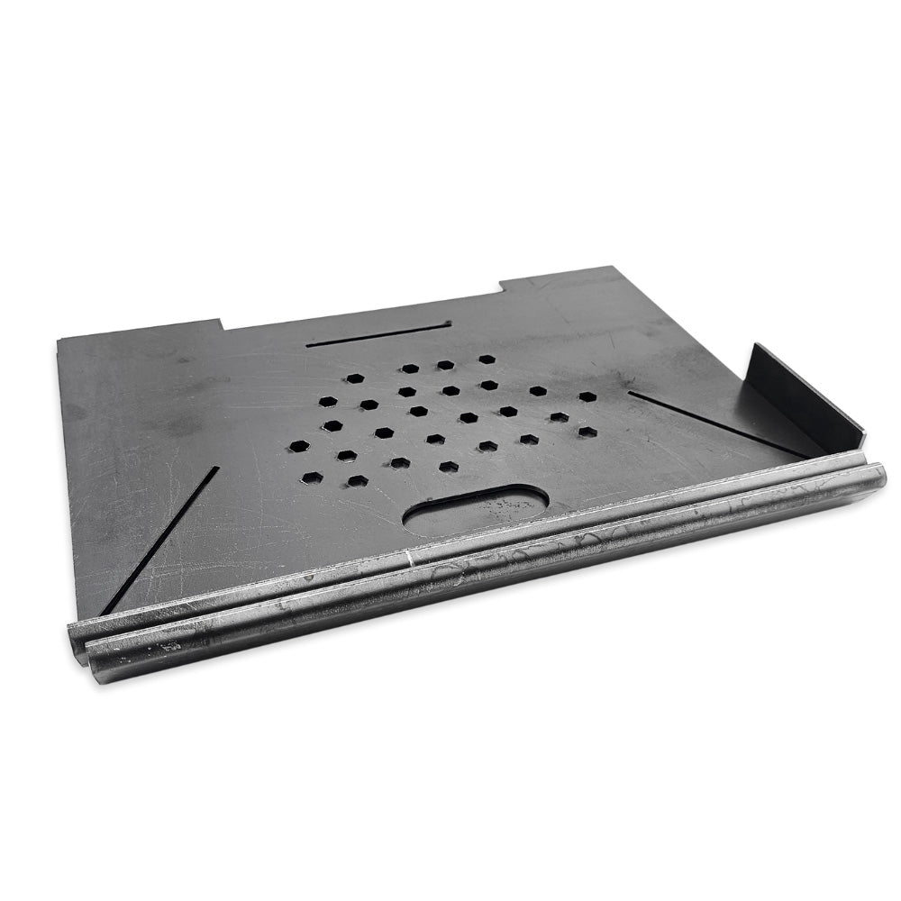 Flat packed hizo outdoor fire pit. Fold away and put in your car or shove underneath boxes in your car port.