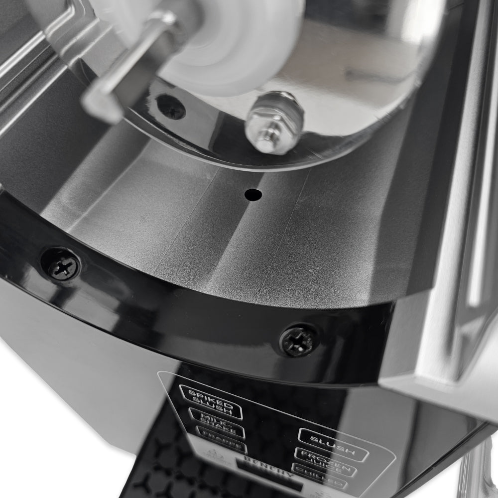 Central draining port that feeds to the drip tray.