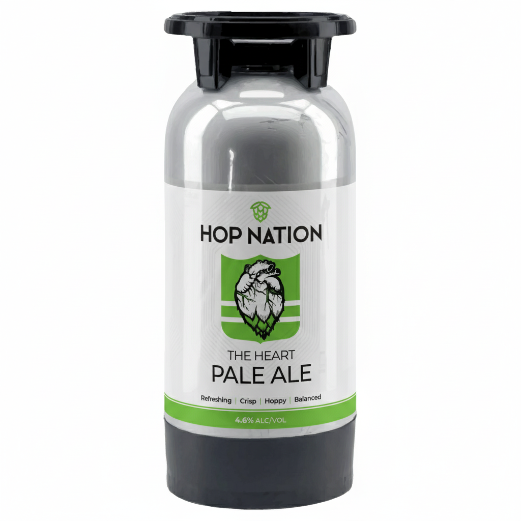 Hop Nation The Heart Pale Ale in 20L Talos keg for kegerator or party pump