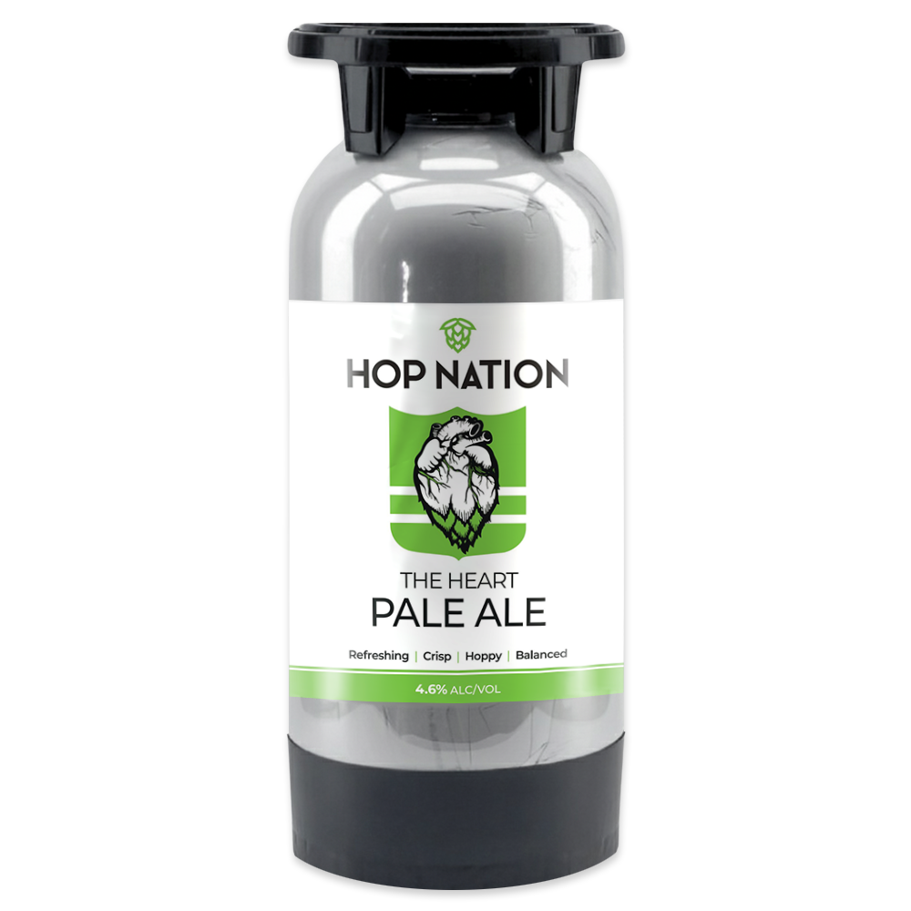 Hop Nation The Heart Pale Ale in 20L Talos keg for kegerator or party pump.