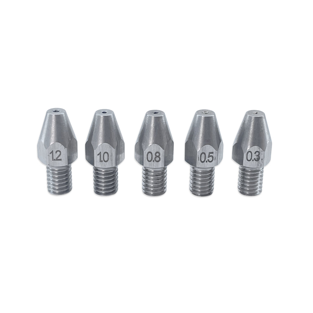 Replacement PolyPhoenix Air Still - Restrictor Nipple Set (0.3mm, 0.5mm, 0.8mm, 1.0mm. 1.20mm)