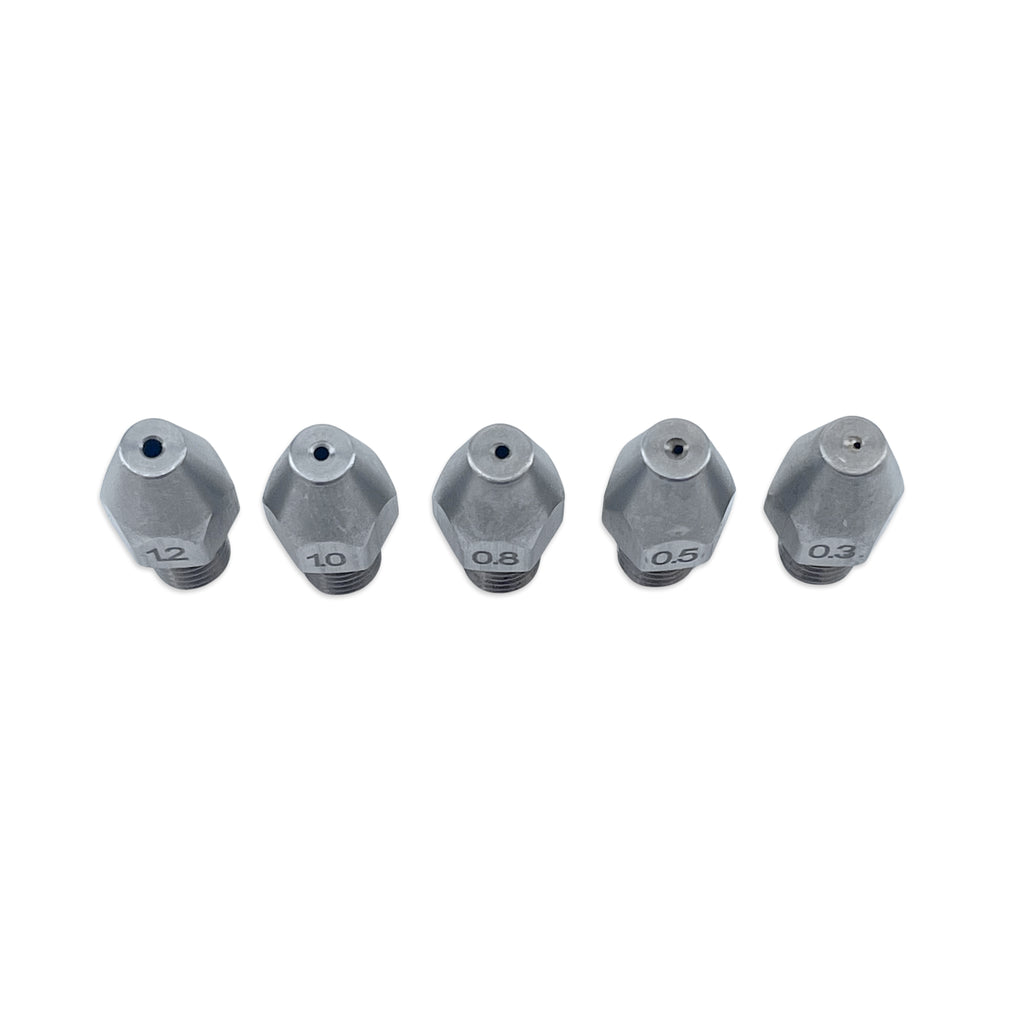 Replacement PolyPhoenix Air Still - Restrictor Nipple Set (0.3mm, 0.5mm, 0.8mm, 1.0mm. 1.20mm)