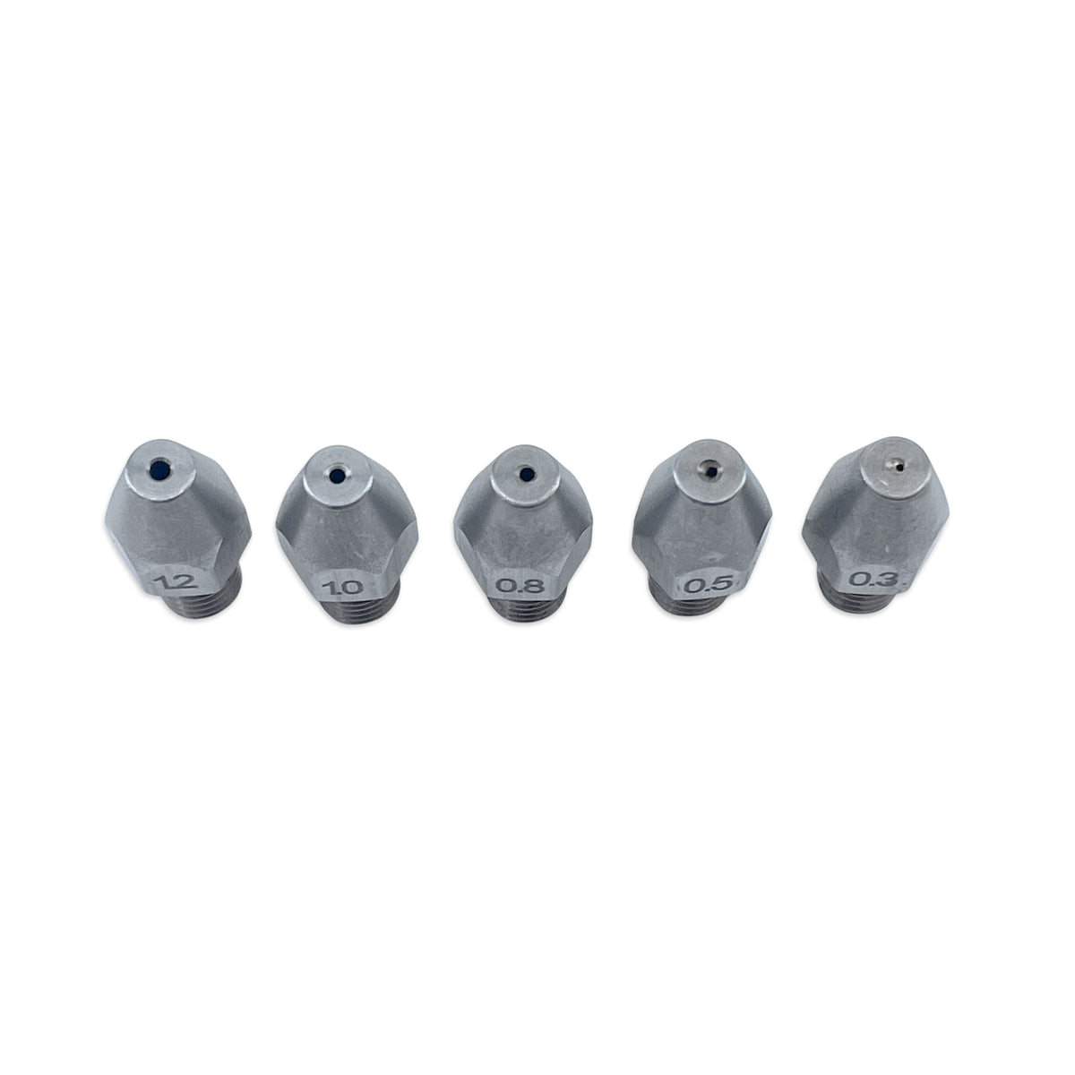 Replacement PolyPhoenix Air Still - Restrictor Nipple Set (0.3mm, 0.5mm, 0.8mm, 1.0mm. 1.20mm)