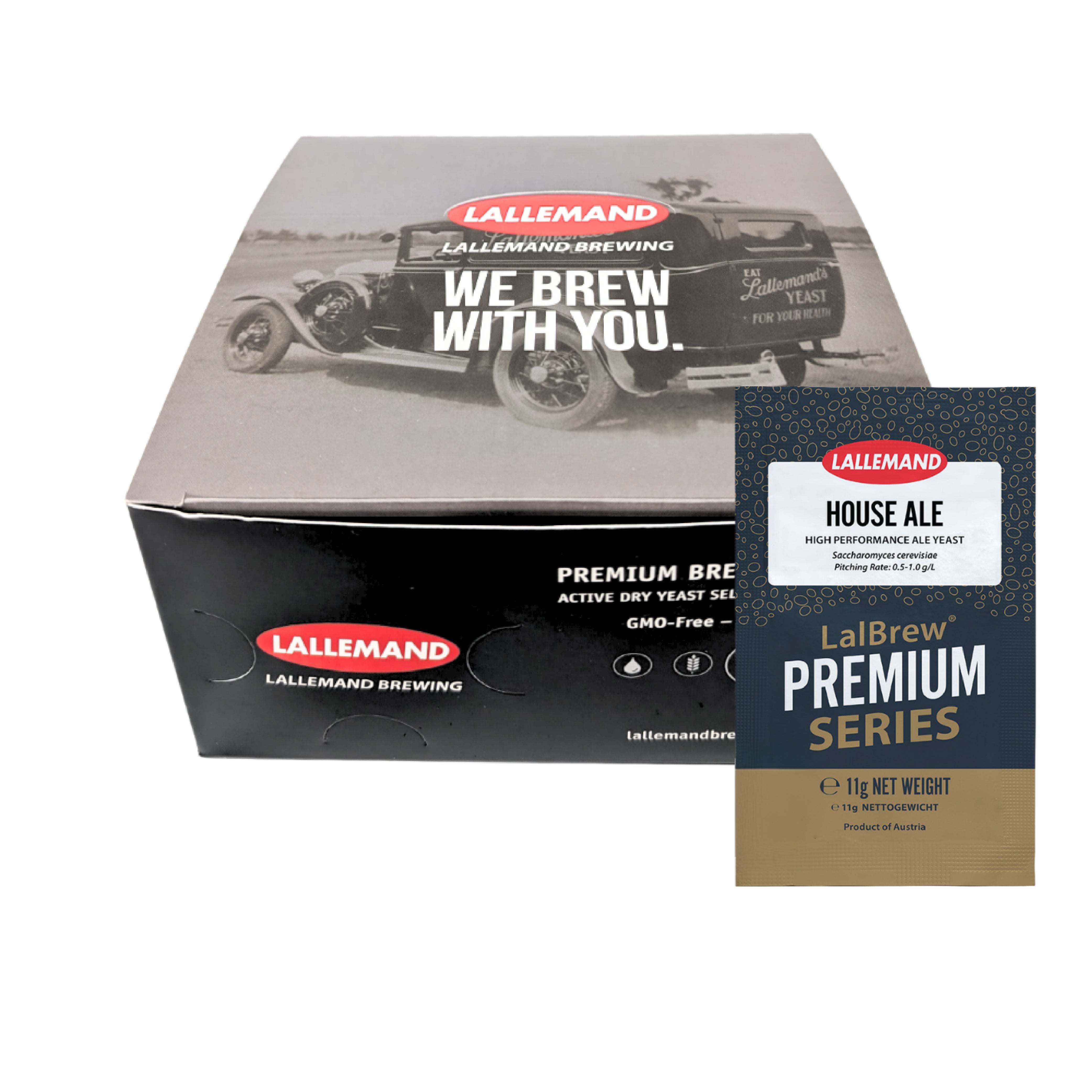 Carton/Box of Lallemand Brand New House Ale LalBrew Yeast