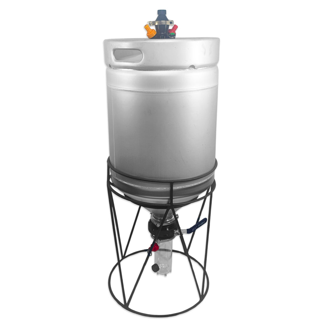Stainless Steel Conical Kegmenter, the FermZilla Vulcan Pressure Fermenter.