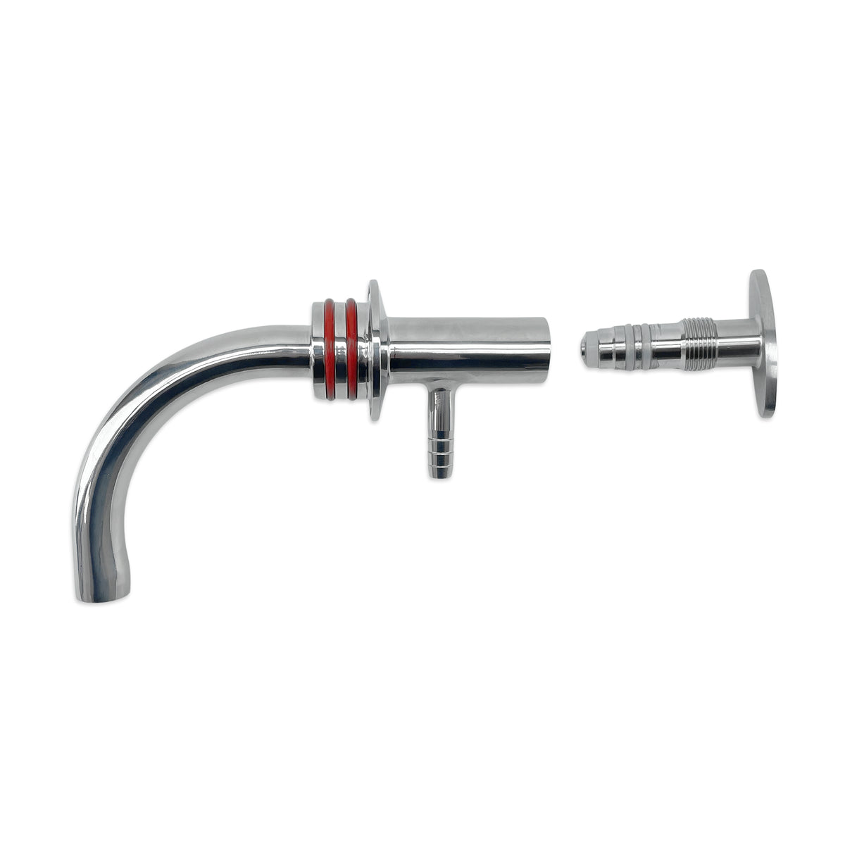 1.5 Inch TC Rotating Racking Arm with valve removed