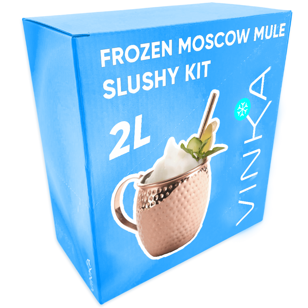 Enjoy a crisp blend of ginger and lime with our VINKA Moscow Mule Slushy Kit.
