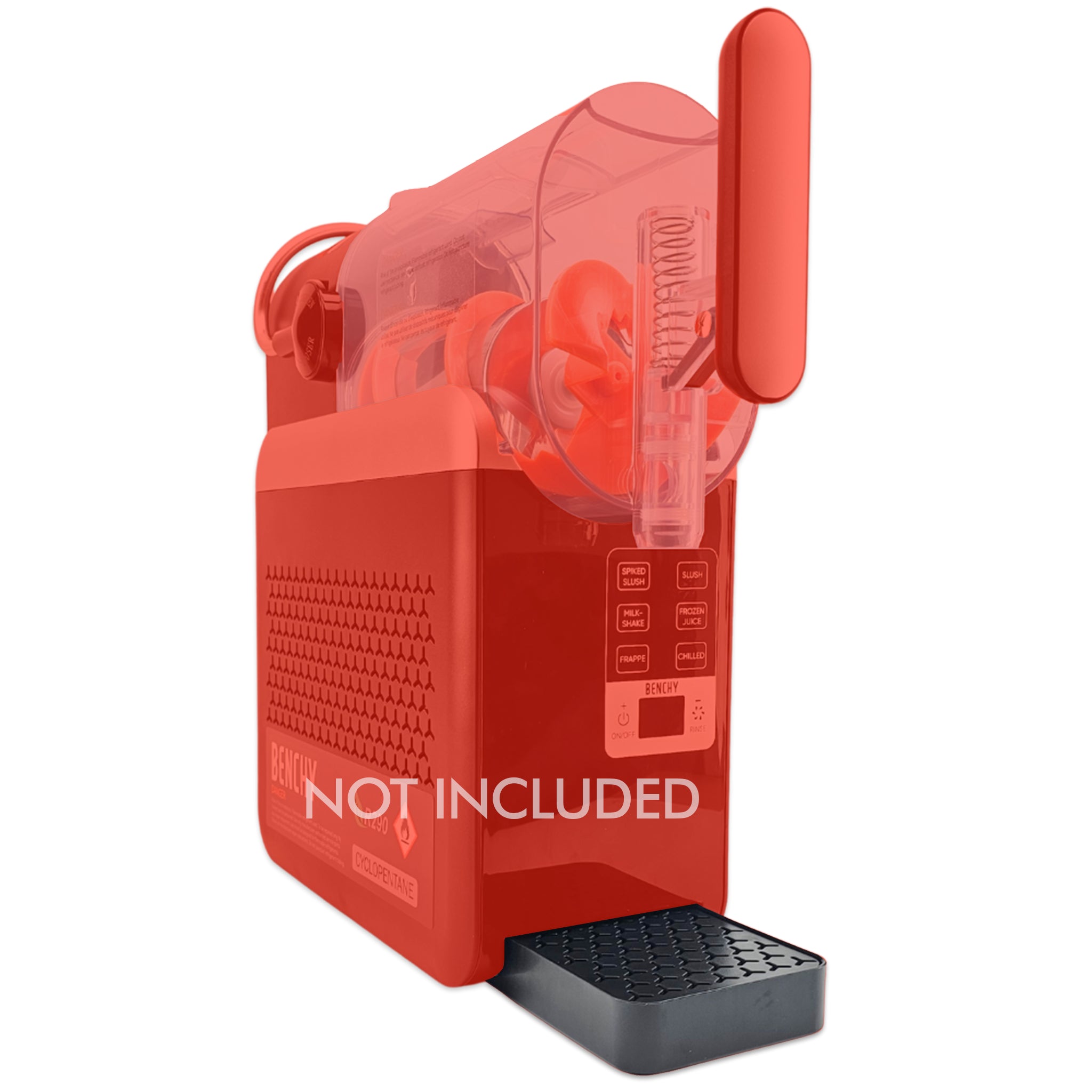 Drip tray on benchy slushy