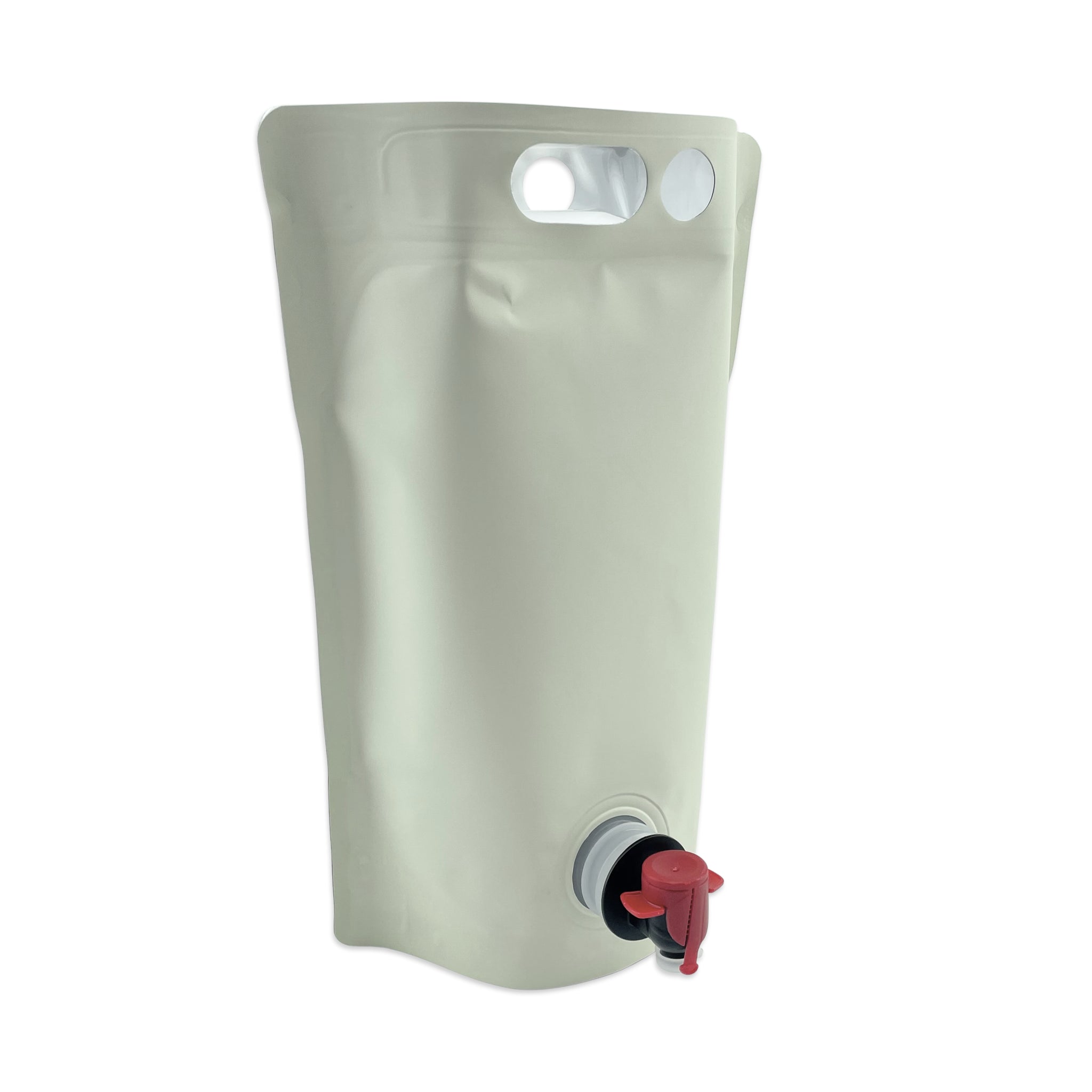 3L Blank Eggshell Stand Up Bladders (Pack of 5) spout