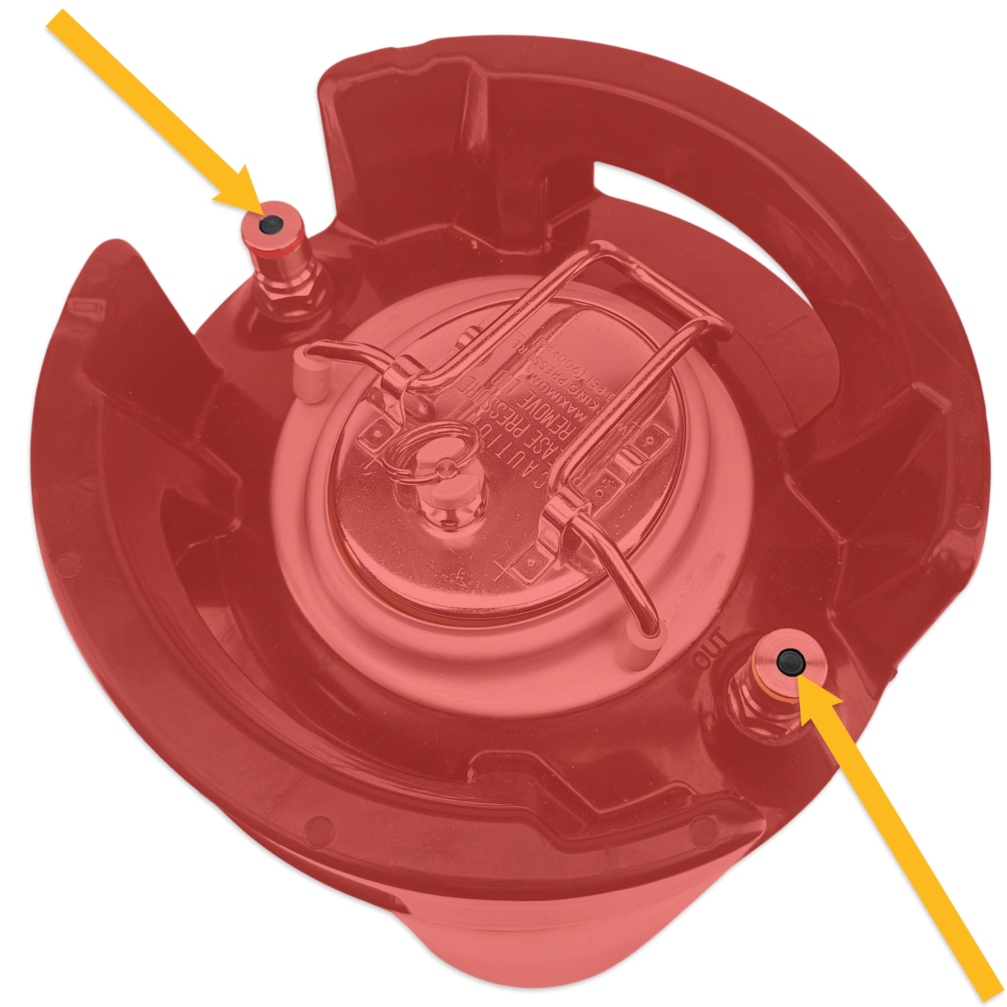 19L Keg with swapped out KegLand Black Eyed Poppets and Springs.