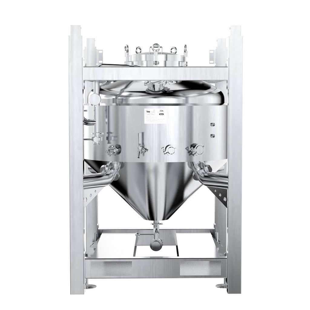 TeleTank 300L - Jacketed Pressurisable Fermenter/Uni-Tank (90 Degree)