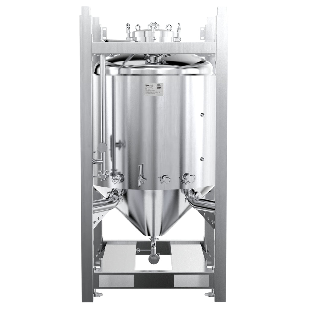 TeleTank 600L - Jacketed Pressurisable Fermenter/Uni-Tank (90 Degree)