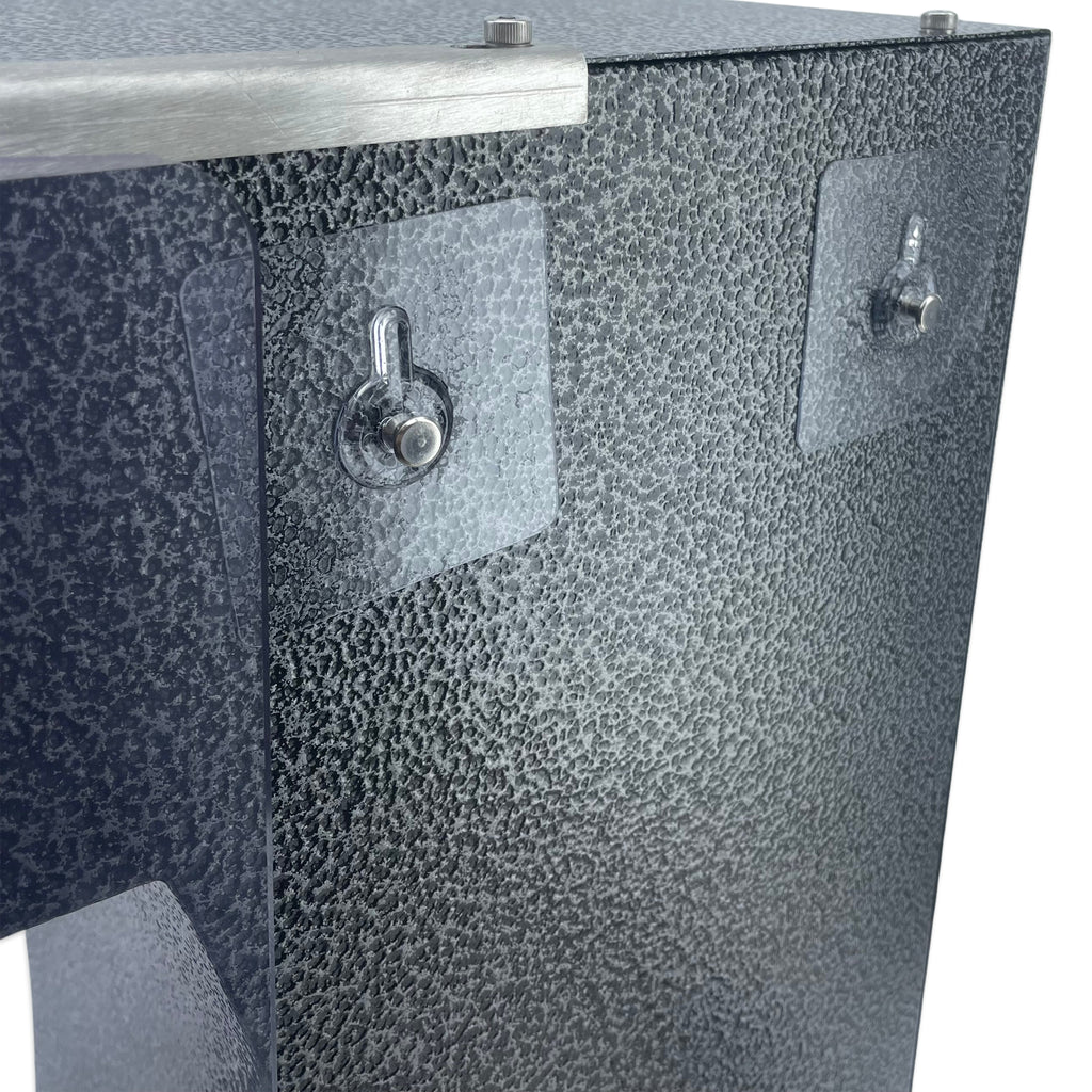 Adhesive Wall Mounting Hangers attached to can filling machine