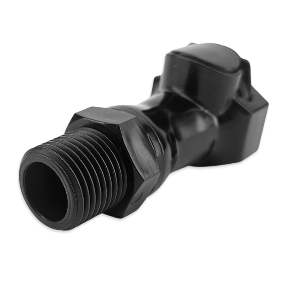 When not connected to another JoinTech Connector this will not allow any flow. Incredibly useful on Pump or Glycol systems.