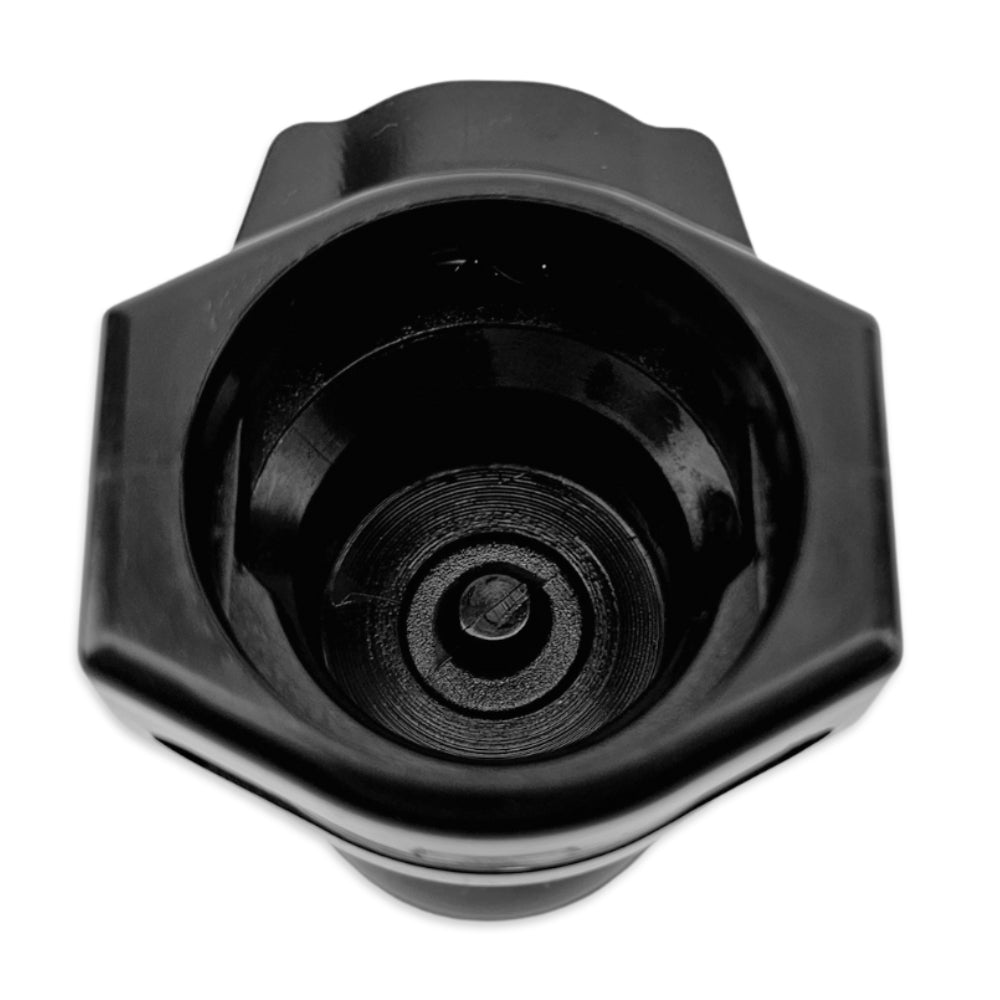 When not connected to another JoinTech Connector this will not allow any flow. Incredibly useful on Pump or Glycol systems.
