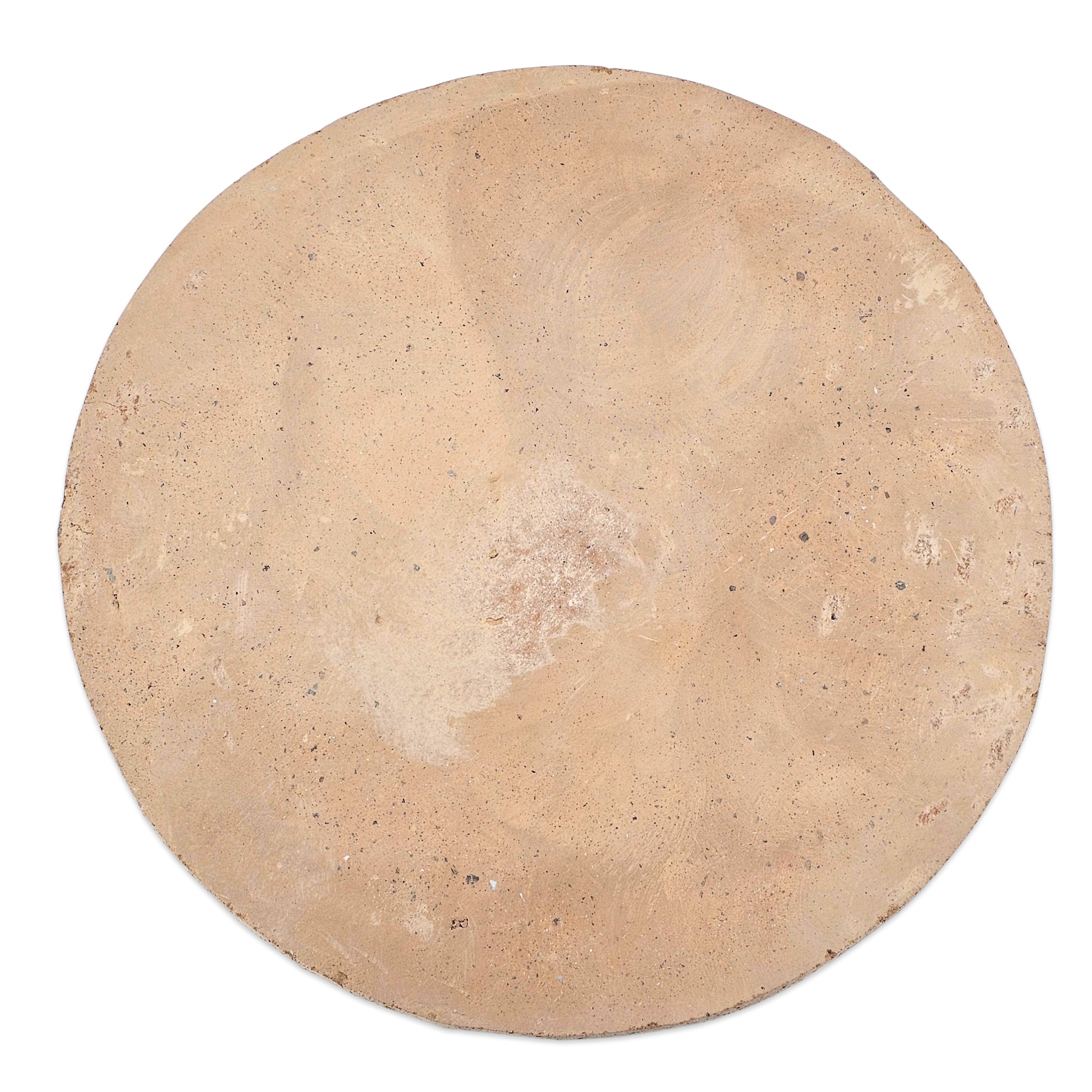 Round 100% Italian Authentic Biscotto Stone in 16 Inches for the HIZO Spiro. Top down view.