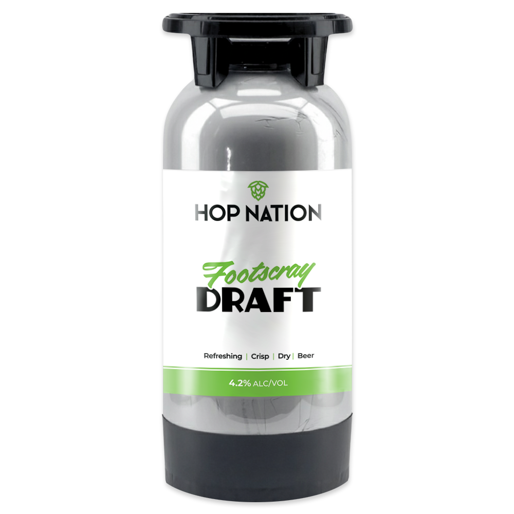 20L Keg of Hop Nation Footscray Draft - Draught beer for kegerator