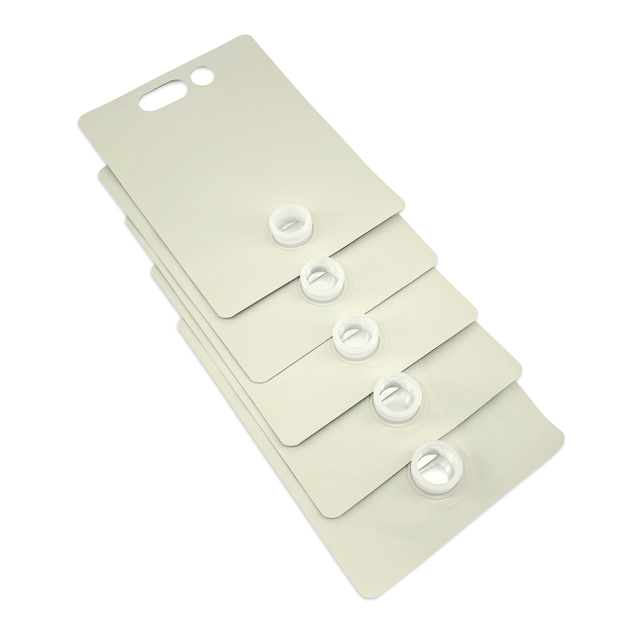 1.5L Blank Eggshell Stand Up Bladders x 5