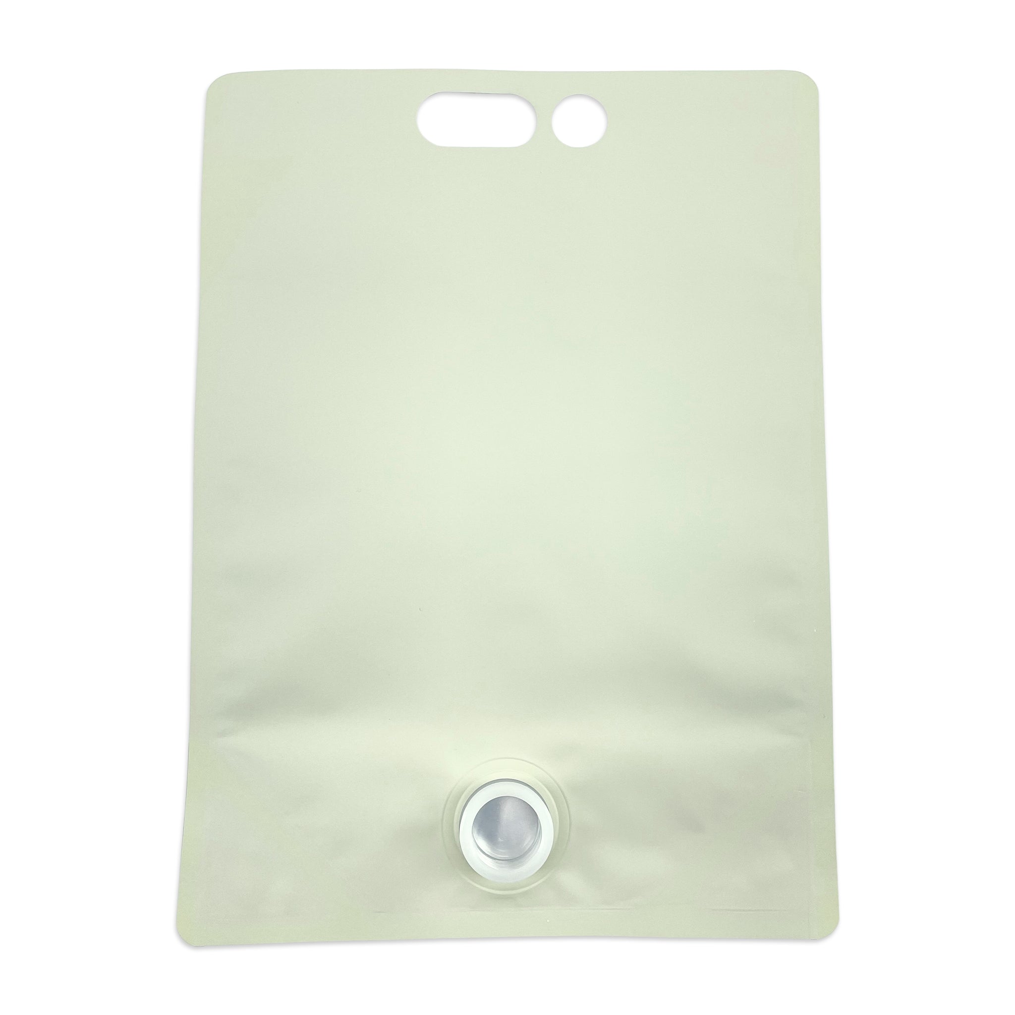 5L Blank Eggshell Stand Up Bladders (Pack of 5) flat