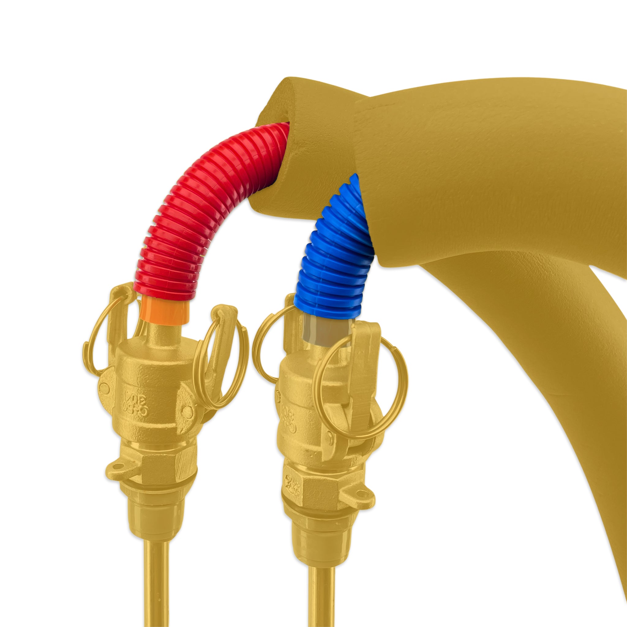 Corrugated Tubes (Red & Blue)