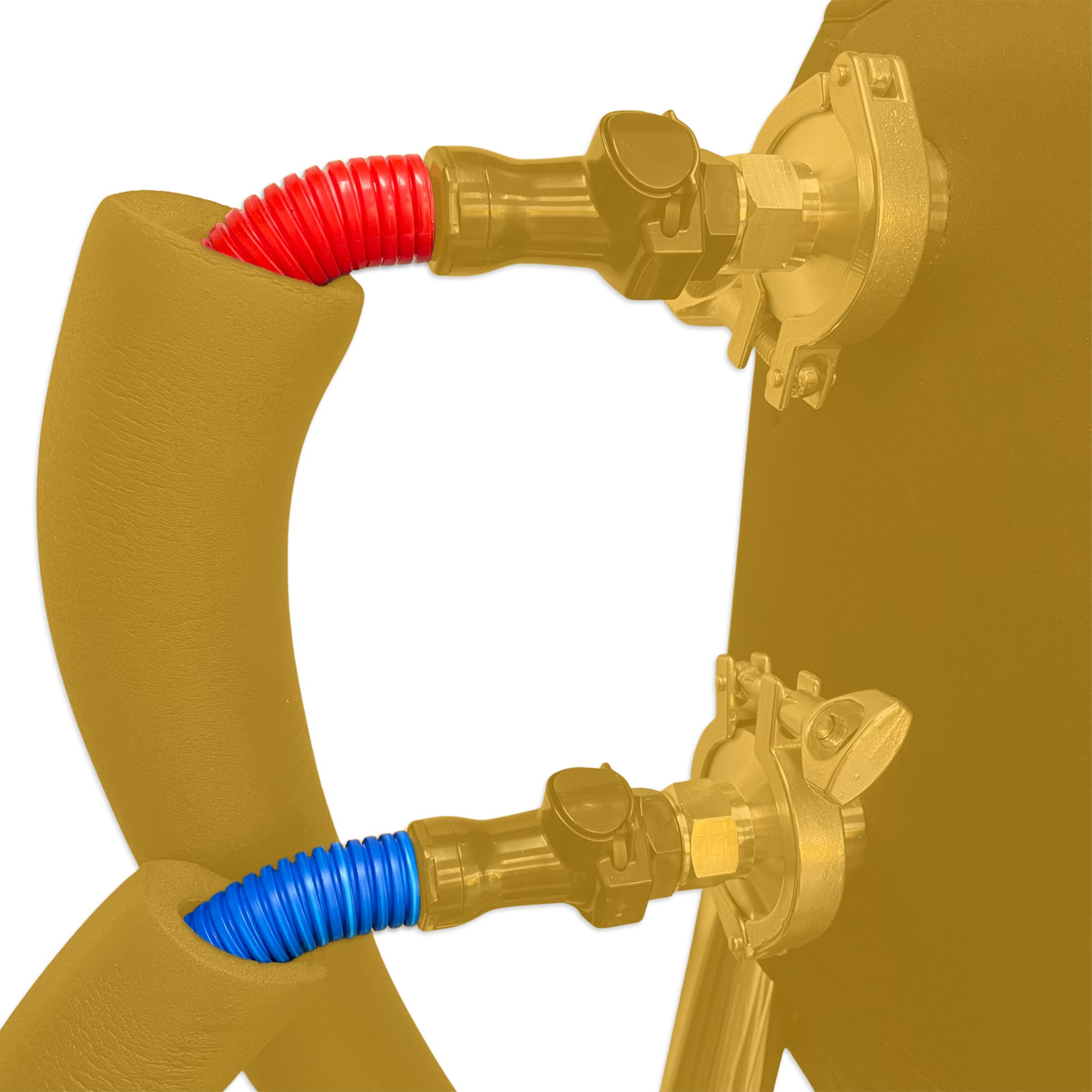 Corrugated Tubes (Red & Blue)