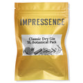 Impressence golden pack, with gin botanicals on the label 5L Botanical Pack to make Classic Dry Gin