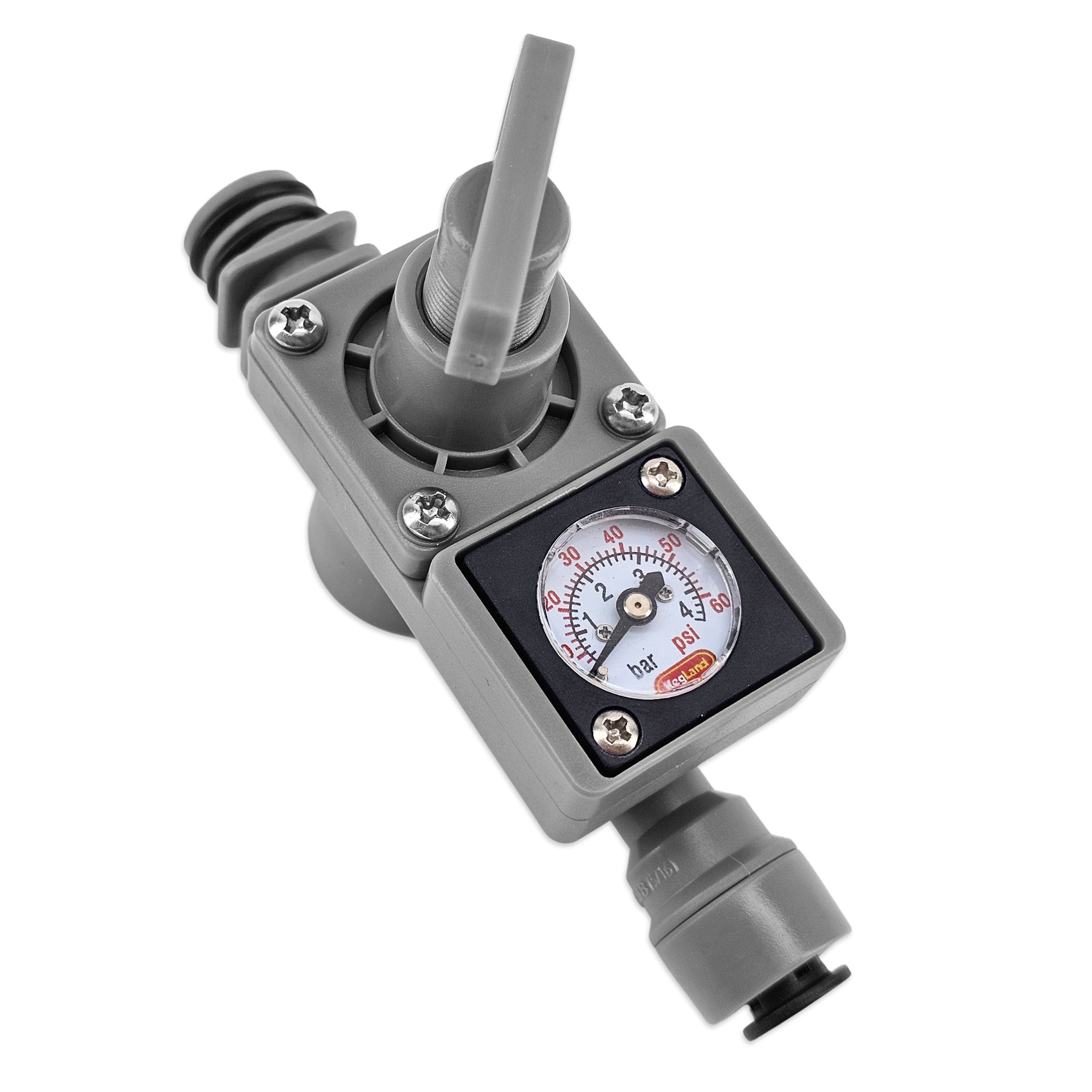 8mm duotight inline regulator for duotight manifold angled position.