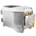 A Stainless Steel 1.6L Boiler accessory for the HIZO Turtle Smokeless Flat Pack Fire Pit.