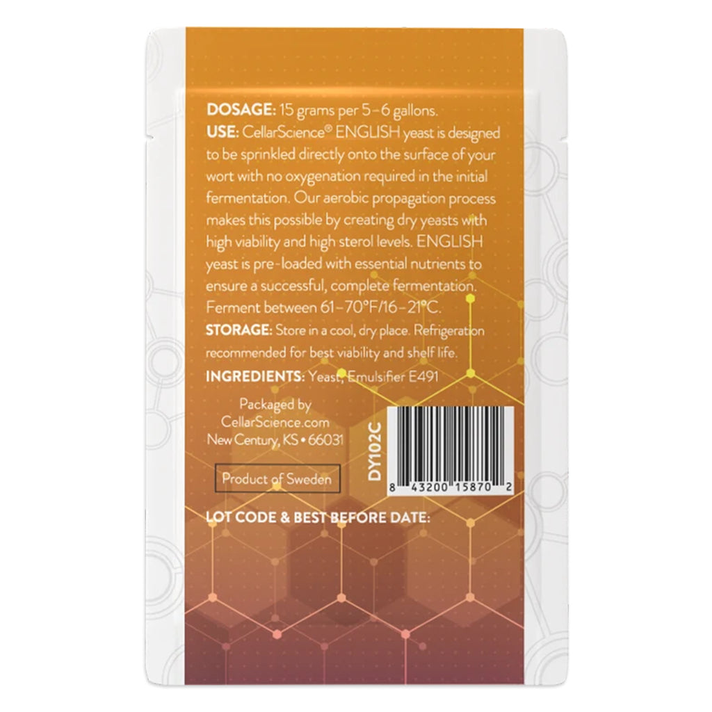 CellarScience - ENGLISH Ale Yeast x 15g