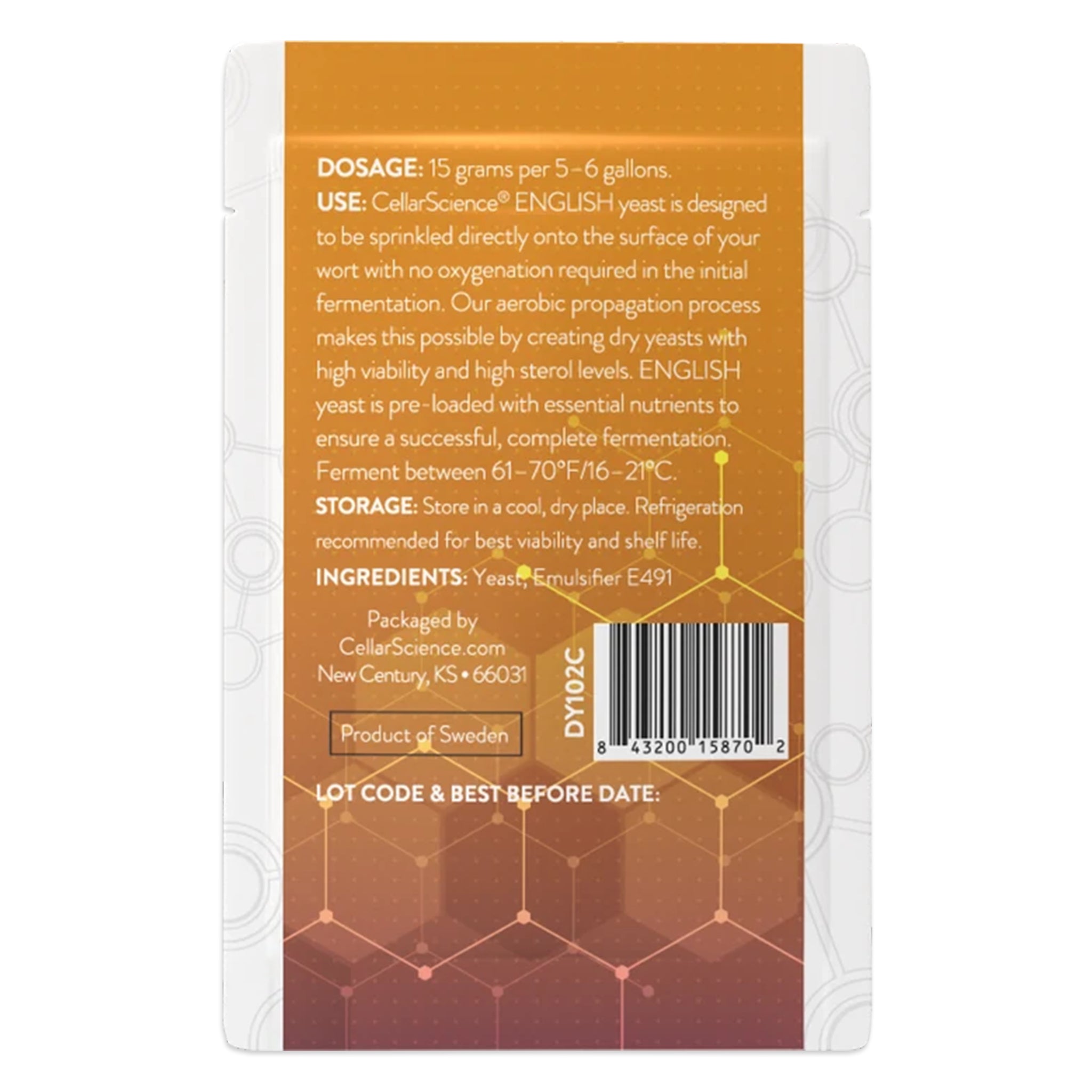 CellarScience - ENGLISH Ale Yeast x 15g