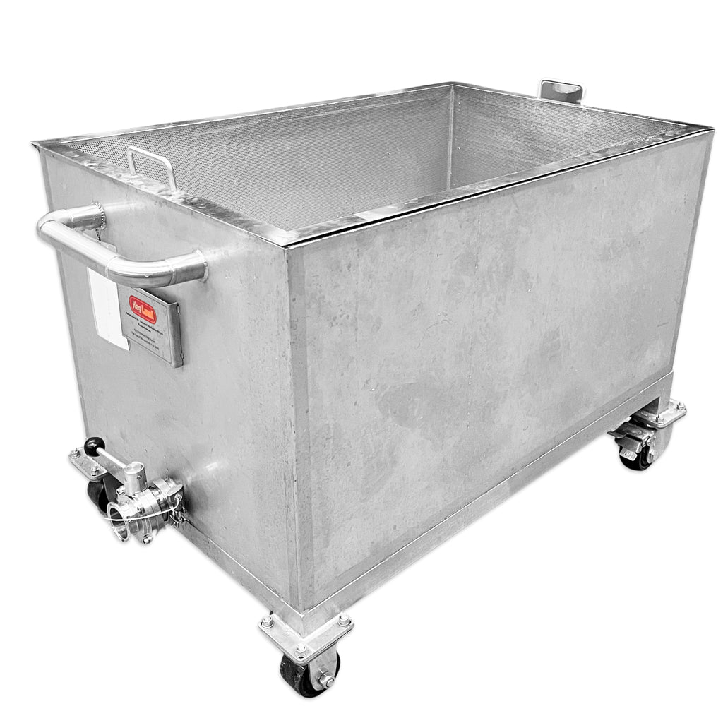 KegLand Trub - Open Top Waste Bin corner profile.
