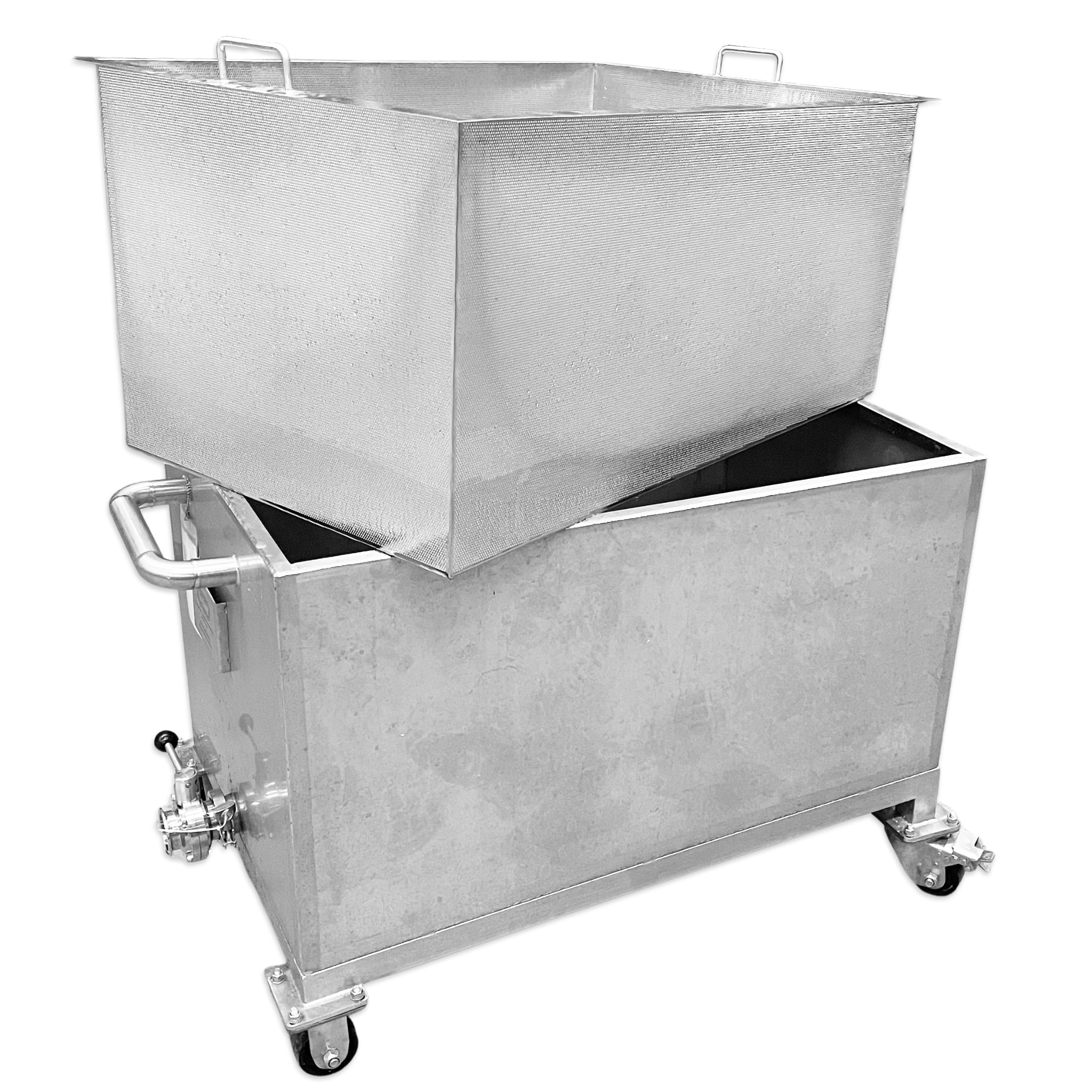 Double sleeve design with an internal mesh solid separator. 