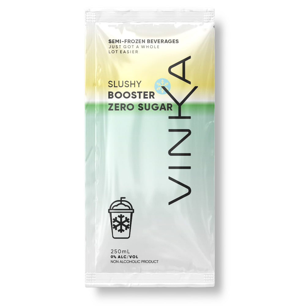 VINKA - Zero Sugar Slushy Booster - 250ml Sachet - To suit the Benchy and NINJA SLUSHi 2L slushy machines.